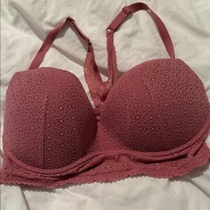 Victoria's Secret Mauve Lace Bra